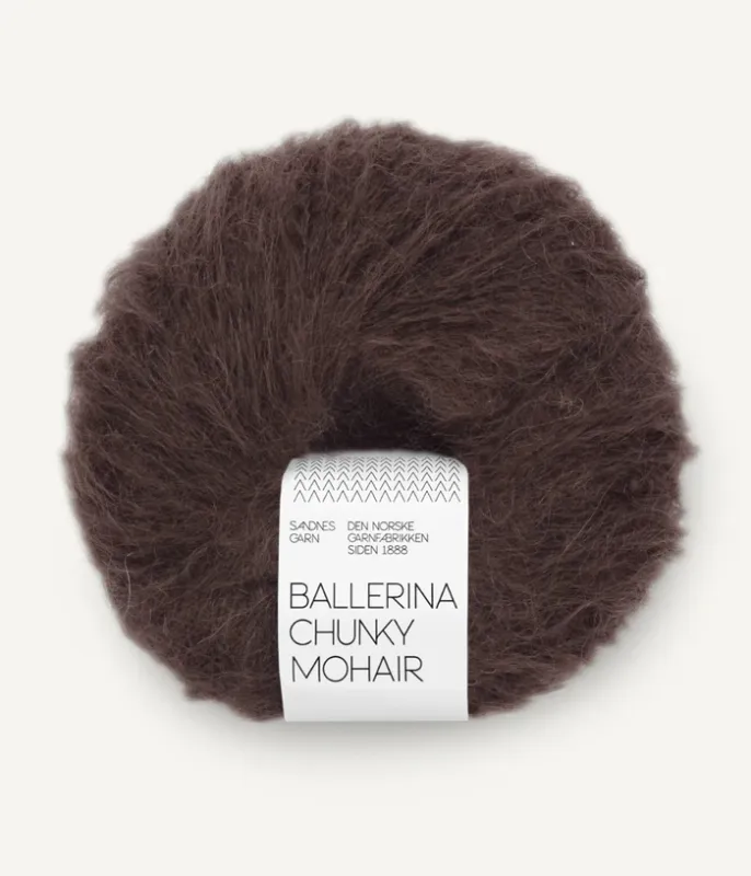 Ballerina Chunky Mohair Chocolate Plum 3591